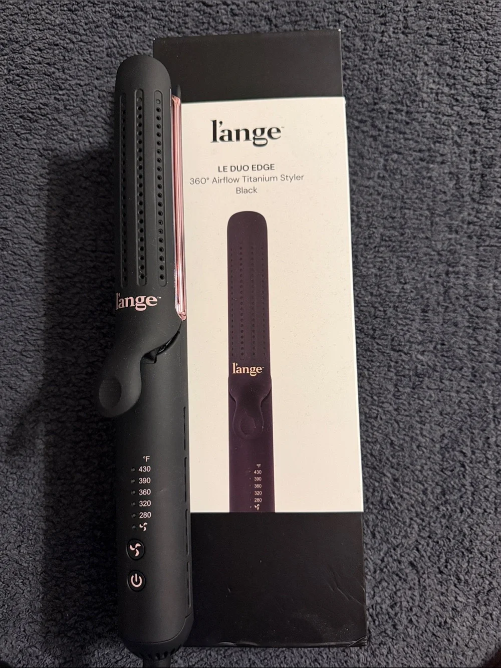 L'ange LE DUO EDGE 360° Airflow Titanium Styler - Black - Picture 1 of 2